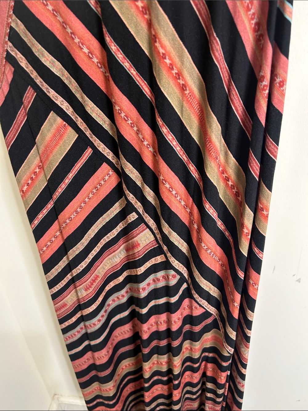 PERUVIAN CONNECTION Monserrato Colorful Maxi Stretch Jersey Size XS - Picture 13 of 16
